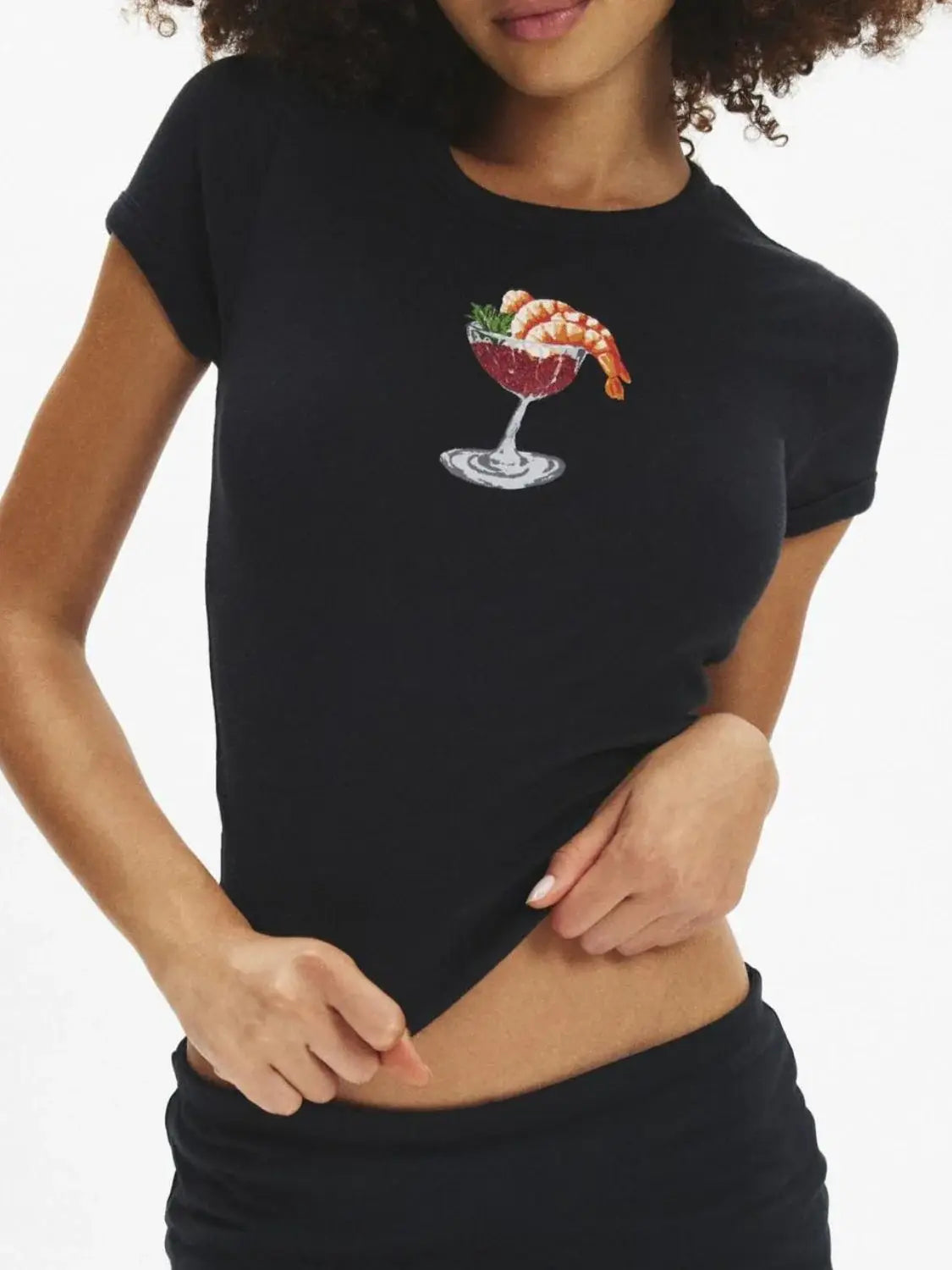 Graphic Round Neck Short Sleeve T-Shirt - Trendsi - Flyclothing LLC
