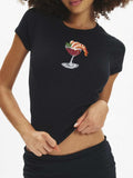 Graphic Round Neck Short Sleeve T-Shirt - Trendsi - Flyclothing LLC