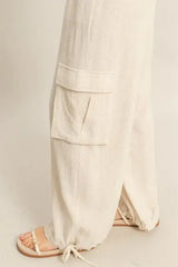 HYFVE Crop Top and Cargo Pants Set - Trendsi - Flyclothing LLC