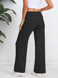 Elastic Waist Wide Leg Pants - Trendsi