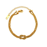 Stainless Steel Twisted Chain Bracelet - Trendsi - Flyclothing LLC