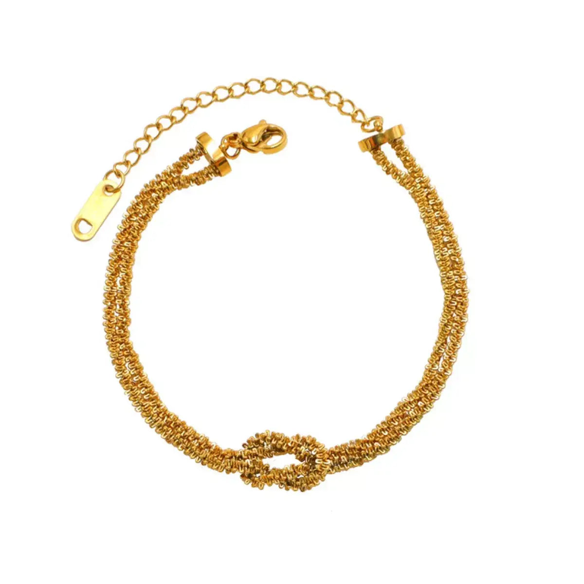 Stainless Steel Twisted Chain Bracelet - Trendsi - Flyclothing LLC