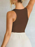 Solid Color Wide Strap Tank - Trendsi - Flyclothing LLC