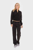 Mono B Elastic Waist Fleece Pants with Pockets - Trendsi - Flyclothing LLC