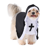 Cat Halloween Decoration Nun Cloak Dog