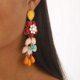 Flower Dangle Earrings - Trendsi - Flyclothing LLC