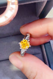 2 Carat Moissanite 925 Sterling Silver Ring - Trendsi