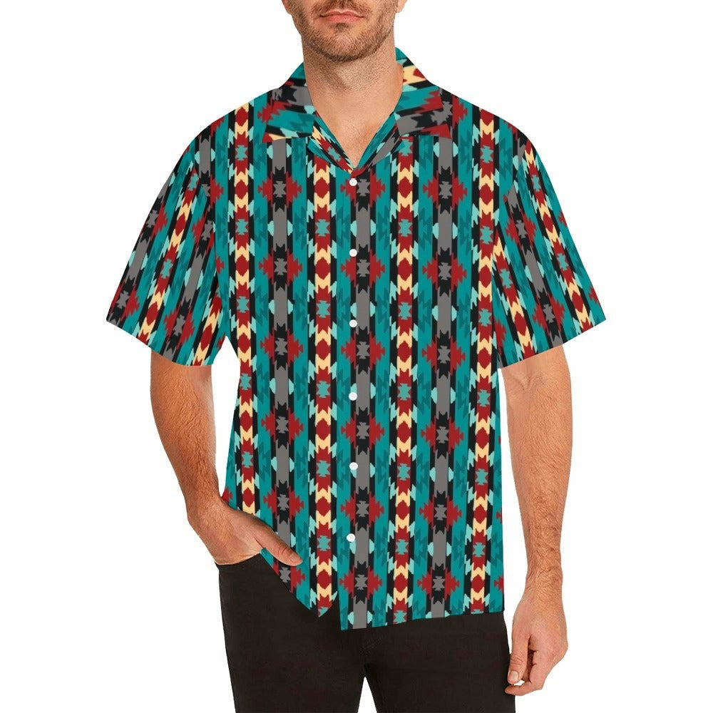 Baha Ranch Jade Aztec Men's Western Camp Shirt
