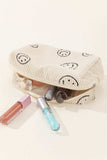 Zenana Smiley Face Corduroy Cosmetic Pouch - Trendsi - Flyclothing LLC