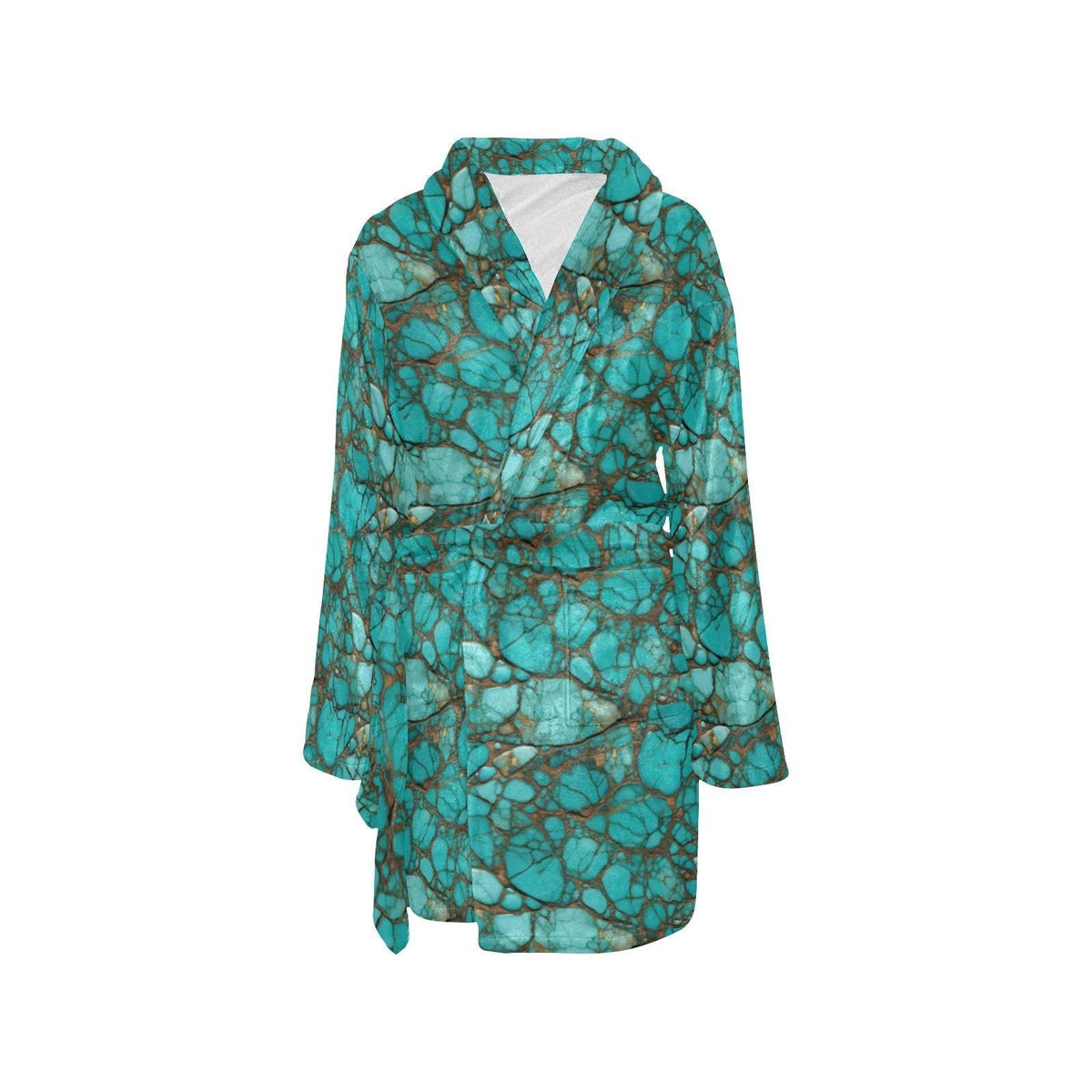 Baha Ranch All Turquoise Women's Bath Robe - Baha Ranch Western Wear - Flyclothing LLC