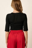 Mittoshop Round Neck Half Sleeve T-Shirt - Trendsi