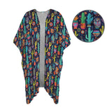 Baha Ranch Crazy Cactus Lady Duster Kimono Coverup - Baha Ranch Western Wear - Flyclothing LLC