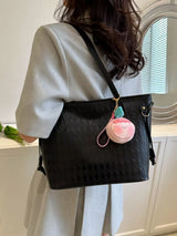 Woven Pattern Tote Bag - Trendsi - Flyclothing LLC