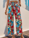 Tied Printed Wide Leg Pants - Trendsi - Flyclothing LLC