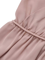 Tied Surplice Sleeveless Midi Cami Dress - Trendsi - Flyclothing LLC