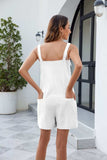 Knotted Strap Romper with Pockets - Trendsi - Flyclothing LLC
