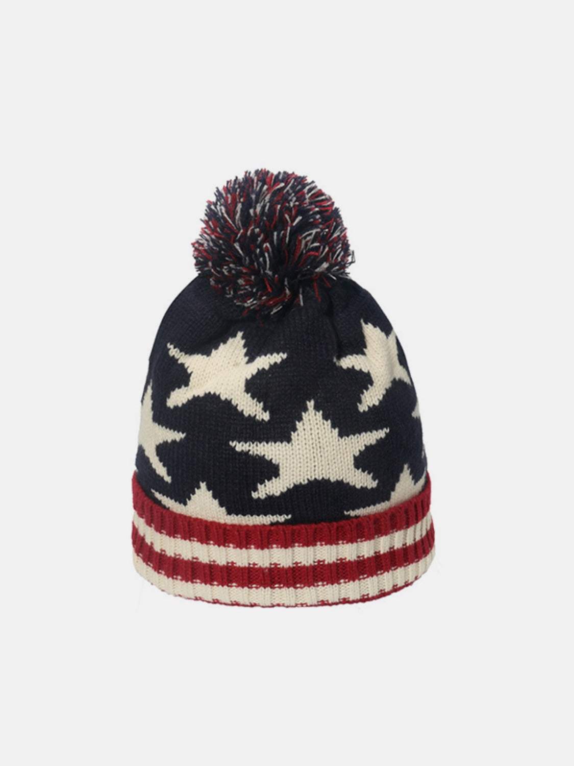 Roll Rim US Flag Knit Hat - Trendsi - Flyclothing LLC