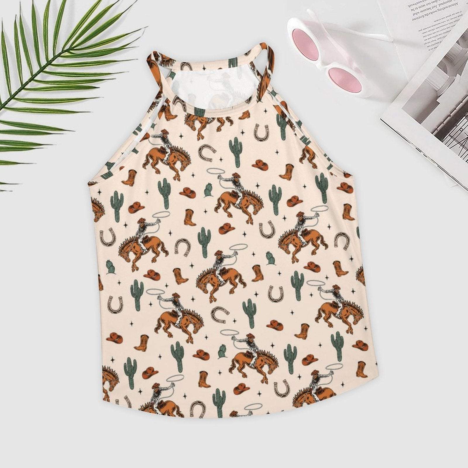 Baha Ranch Rodeo Cowboy Western Tank Top - Baha Ranch Western Wear - Flyclothing LLC