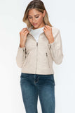 Snobbish PU Leather Zip Up Jacket with Pockets - Trendsi - Flyclothing LLC