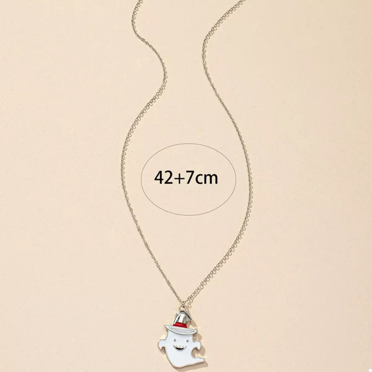 Halloween Cute Ghost Pendant Necklace - Trendsi - Flyclothing LLC
