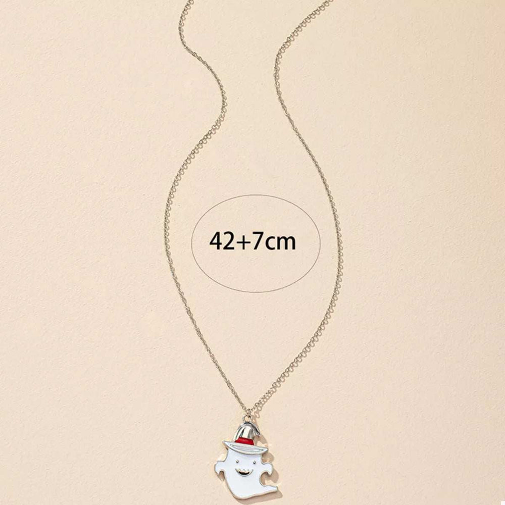 Halloween Cute Ghost Pendant Necklace - Trendsi - Flyclothing LLC
