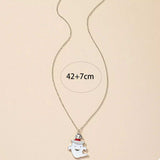 Halloween Cute Ghost Pendant Necklace - Trendsi - Flyclothing LLC