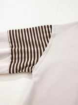 Contrast Striped Long Sleeve Sweatshirt - Trendsi - Flyclothing LLC