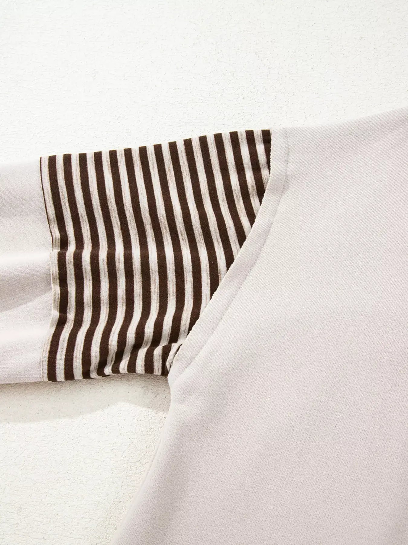 Contrast Striped Long Sleeve Sweatshirt - Trendsi - Flyclothing LLC