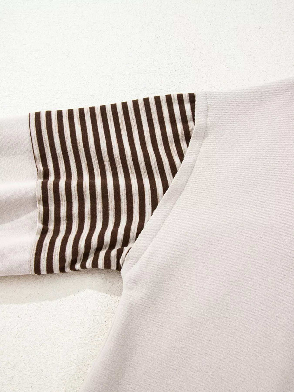 Contrast Striped Long Sleeve Sweatshirt - Trendsi - Flyclothing LLC