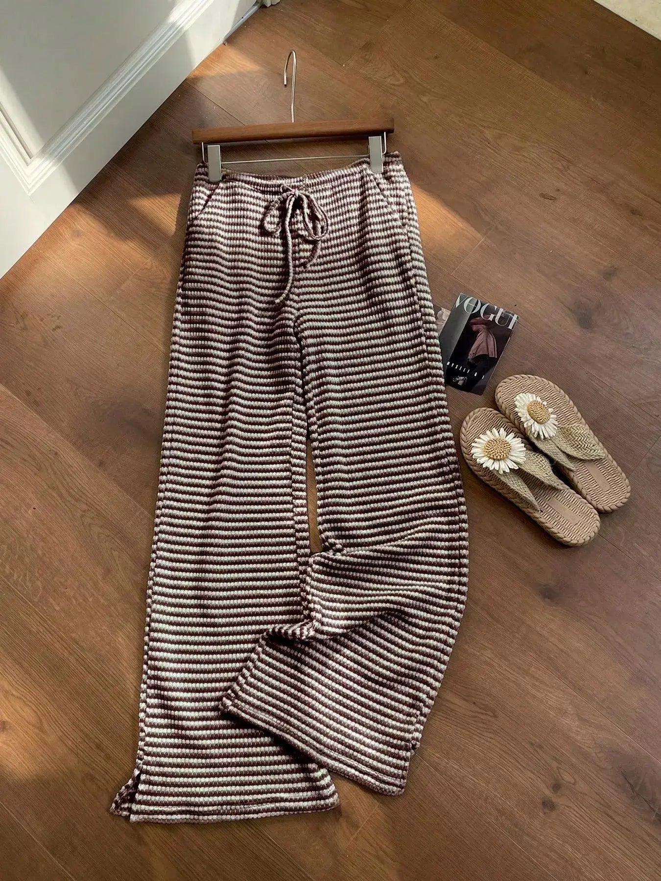 Drawstring Wide Leg Pants - Trendsi - Flyclothing LLC