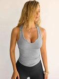 2 Piece Ribbed Wide Strap Tank - Trendsi - Flyclothing LLC