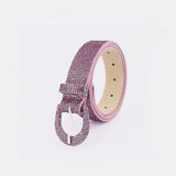 Sequin PU Leather Belt - Trendsi - Flyclothing LLC