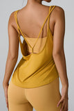 Crisscross Round Neck Active Tank - Trendsi