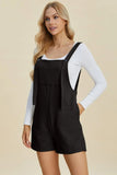 Double Take Full Size Texture Sleeveless Romper - Trendsi