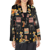 Baha Ranch Vintage Cowboy Collage Western Women's Blazer - Baha Ranch Western Wear - Flyclothing LLC
