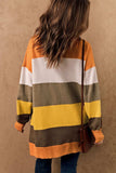 Open Front Color Block Cardigan - Trendsi - Flyclothing LLC