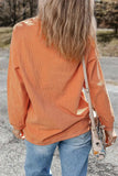 Letter Graphic Round Neck Long Sleeve Sweatshirt - Trendsi - Flyclothing LLC