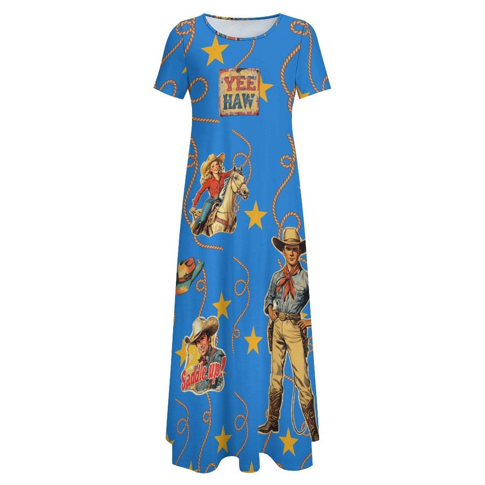 Baha Ranch Vintage Cowgirl Western Dress - Baha Ranch Western Wear - Flyclothing LLC