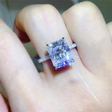 5 Carat Moissanite Zircon 925 Sterling Silver Ring - Trendsi
