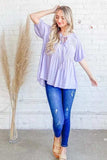 And The Why Textured Pintuck Blouse Top with Tassels - Trendsi - Flyclothing LLC