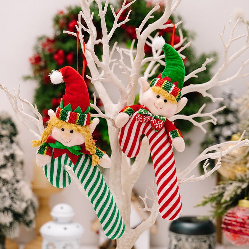 Christmas Candy Cane Hanging Ornament - Trendsi