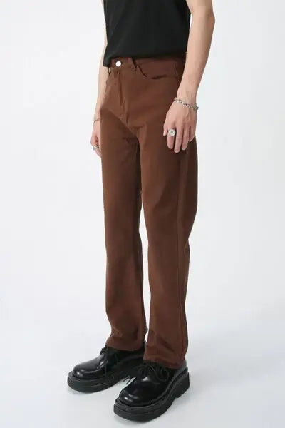 Mid Rise Jeans with Pockets - Trendsi - Flyclothing LLC