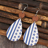 Printed PU Leather Dangle Earrings - Trendsi