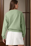 Round Neck Long Sleeve Sweatshirt - Trendsi - Flyclothing LLC