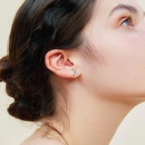 Moissanite 925 Sterling Silver Stud Earrings - Trendsi - Flyclothing LLC