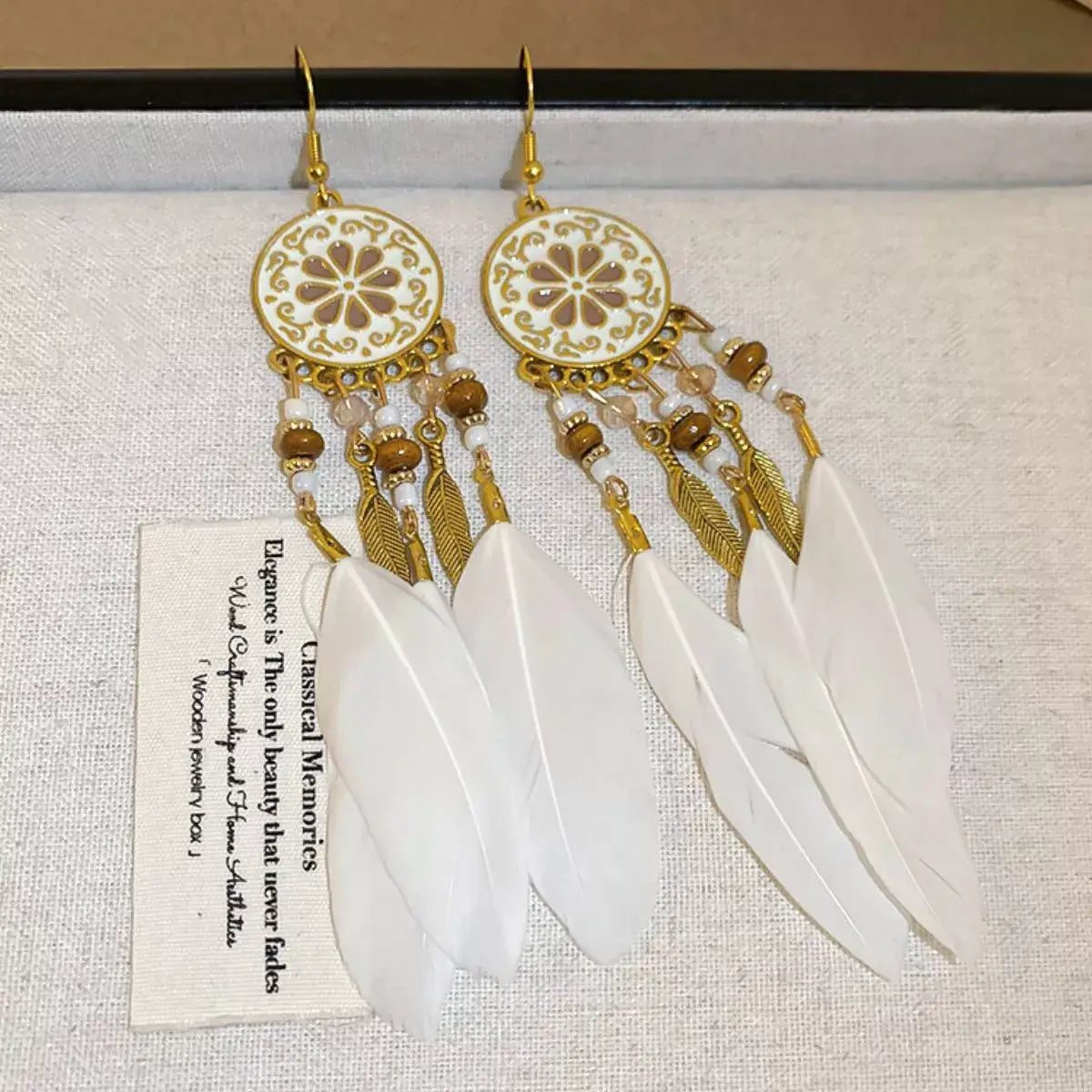 18K Gold-Plated Stainless Steel Dangle Earrings - Trendsi - Flyclothing LLC