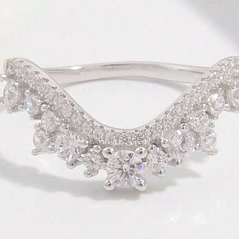 925 Sterling Silver Inlaid Zircon Ring - Trendsi - Flyclothing LLC