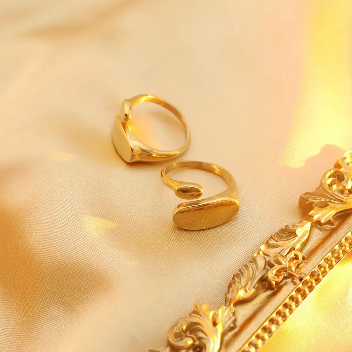 18K Gold-Plated Bypass Ring - Trendsi - Flyclothing LLC