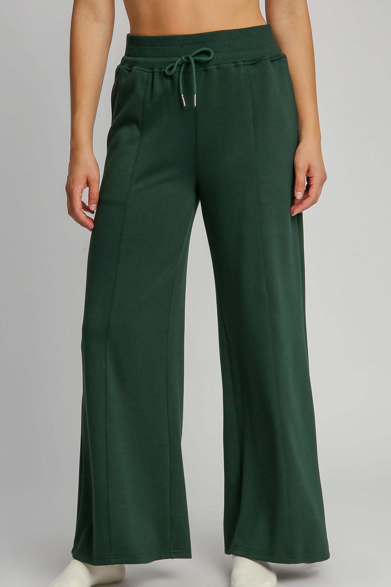 Umgee Full Size Drawstring Wide Leg Pants with Pockets - Trendsi - Flyclothing LLC