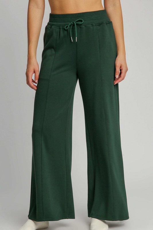 Umgee Full Size Drawstring Wide Leg Pants with Pockets - Trendsi - Flyclothing LLC